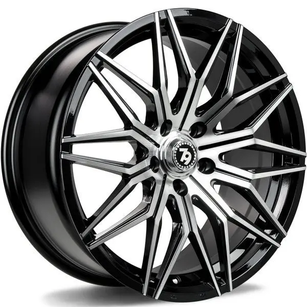79Wheels Sv-O Black Polished Face 18*8 1