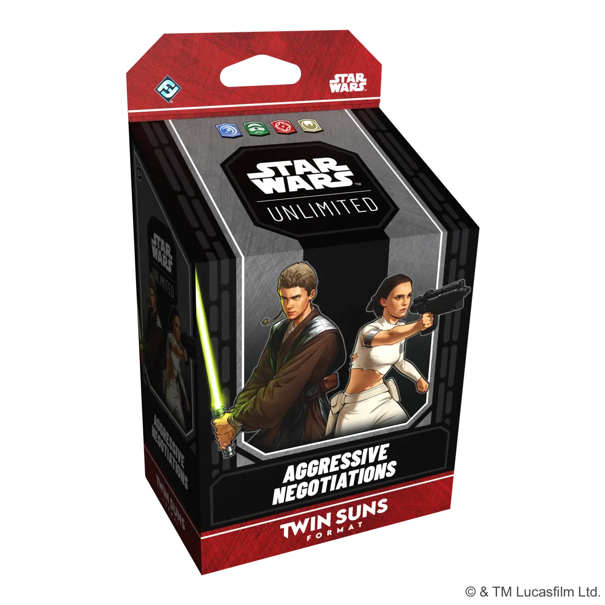 Star Wars: Unlimited - Aggressive Negotiations: Anakin Skywalker & Padme Amidala Twin Suns Deck 1