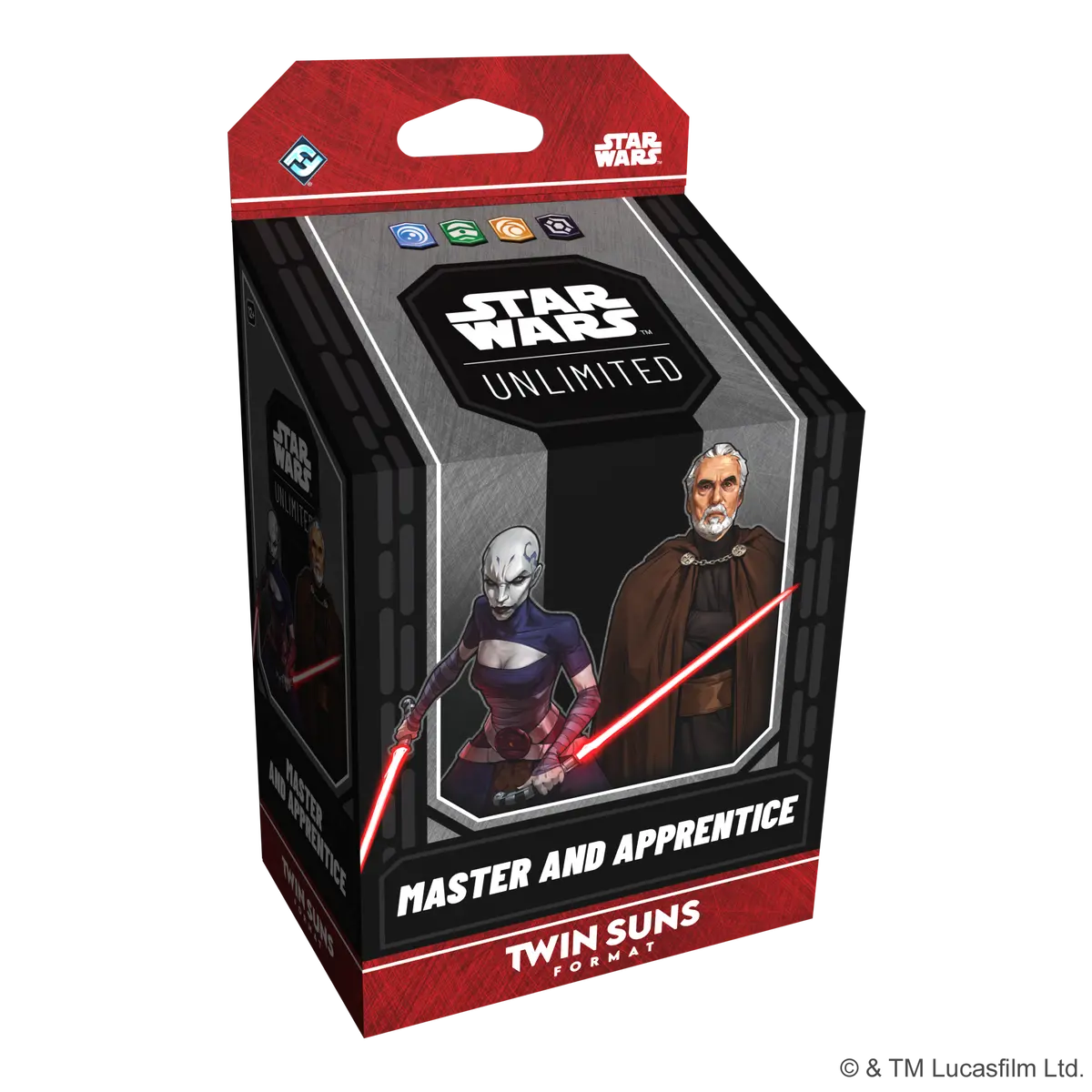 Star Wars: Unlimited - Master And Apprentice: Count Dooku & Asajj Ventress Twin Suns Deck 1