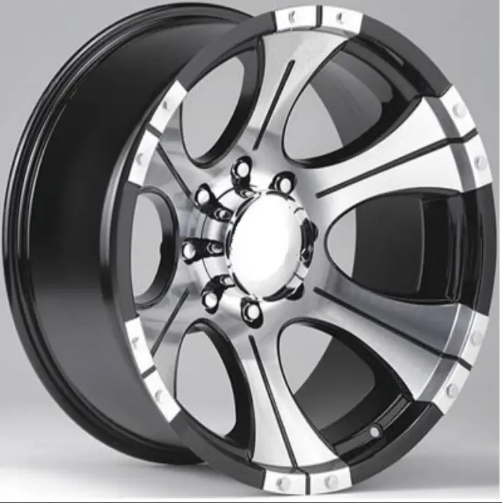 Replica 4X4 639 Black Polish 16*8 1