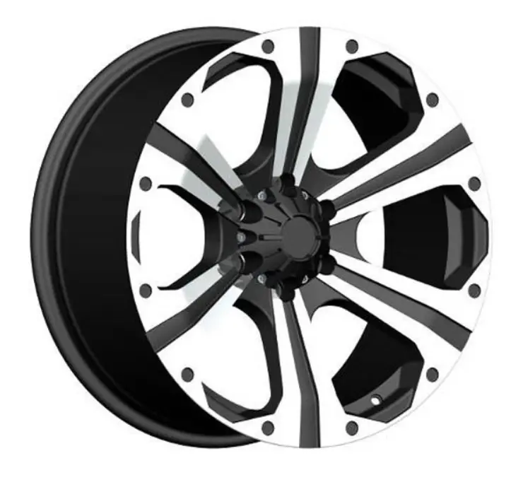 Replica 4X4 376 Black Polish 15*8 1