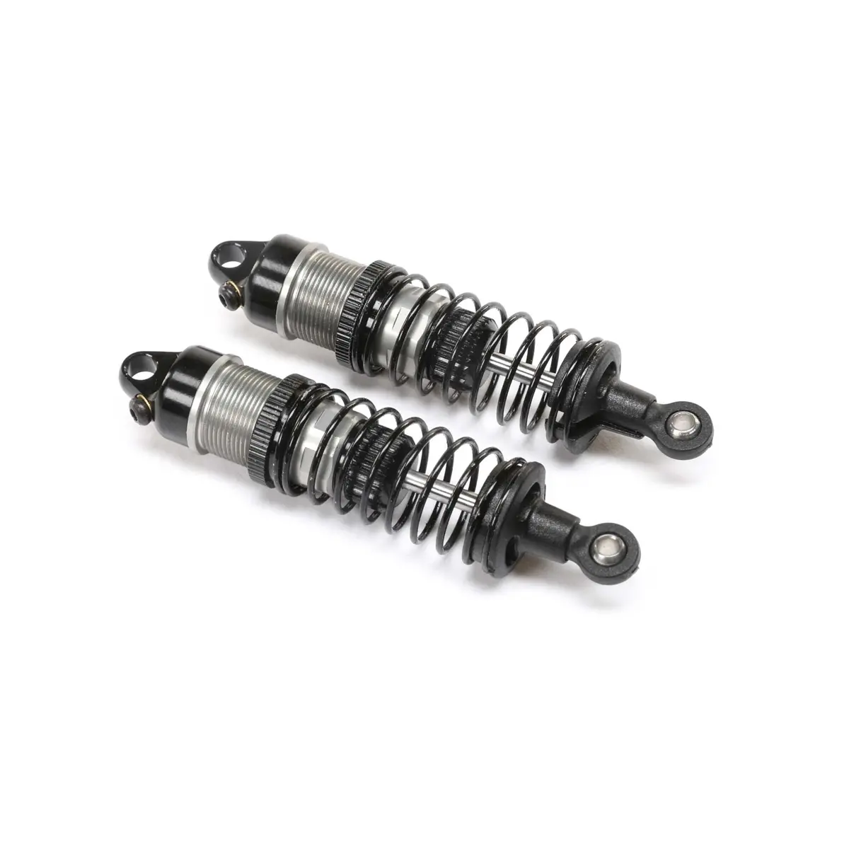 Front Shock Set Complete, Aluminum: Mini-B, Bl 1