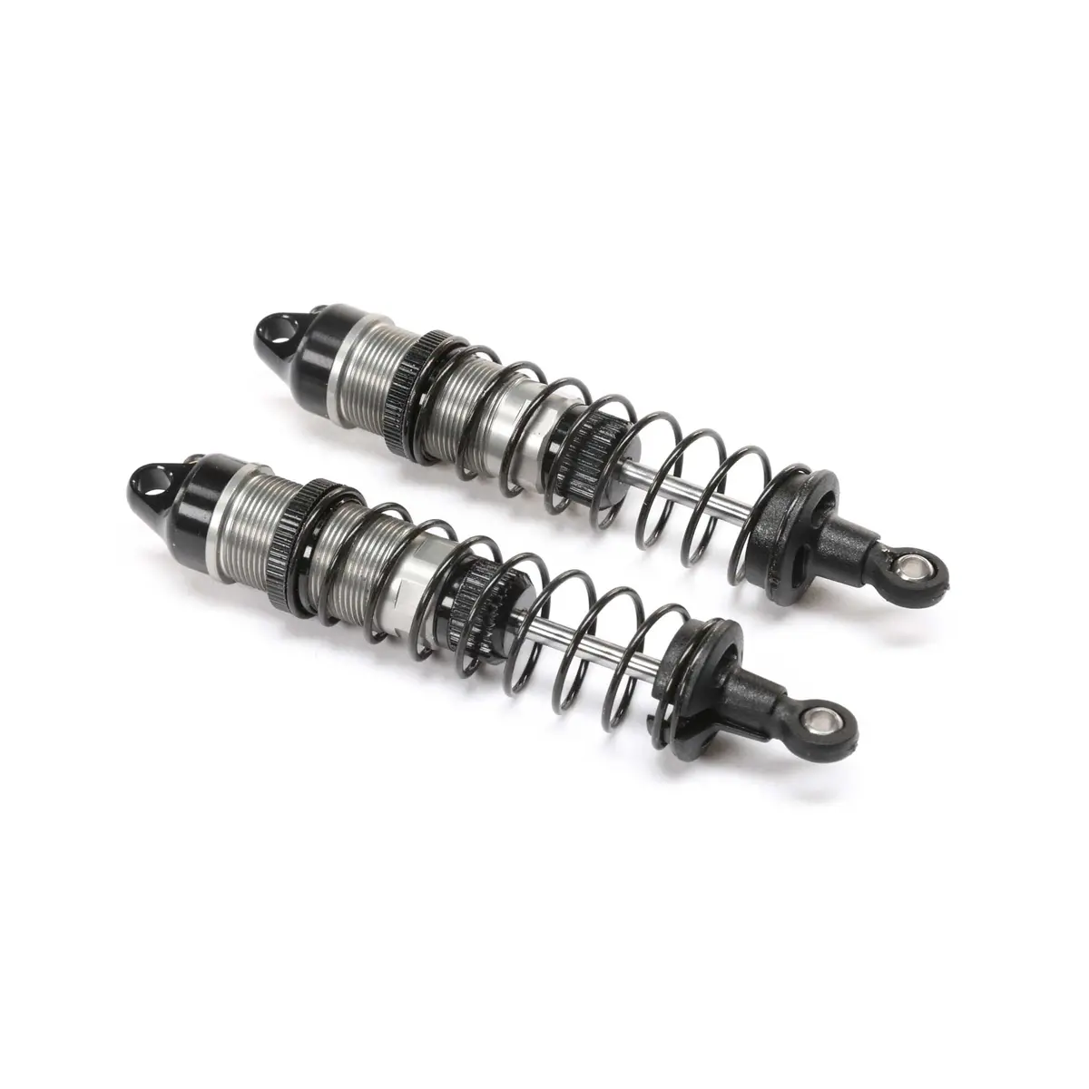 Rear Shock Set Complete, Aluminum: Mini-B, Bl 1