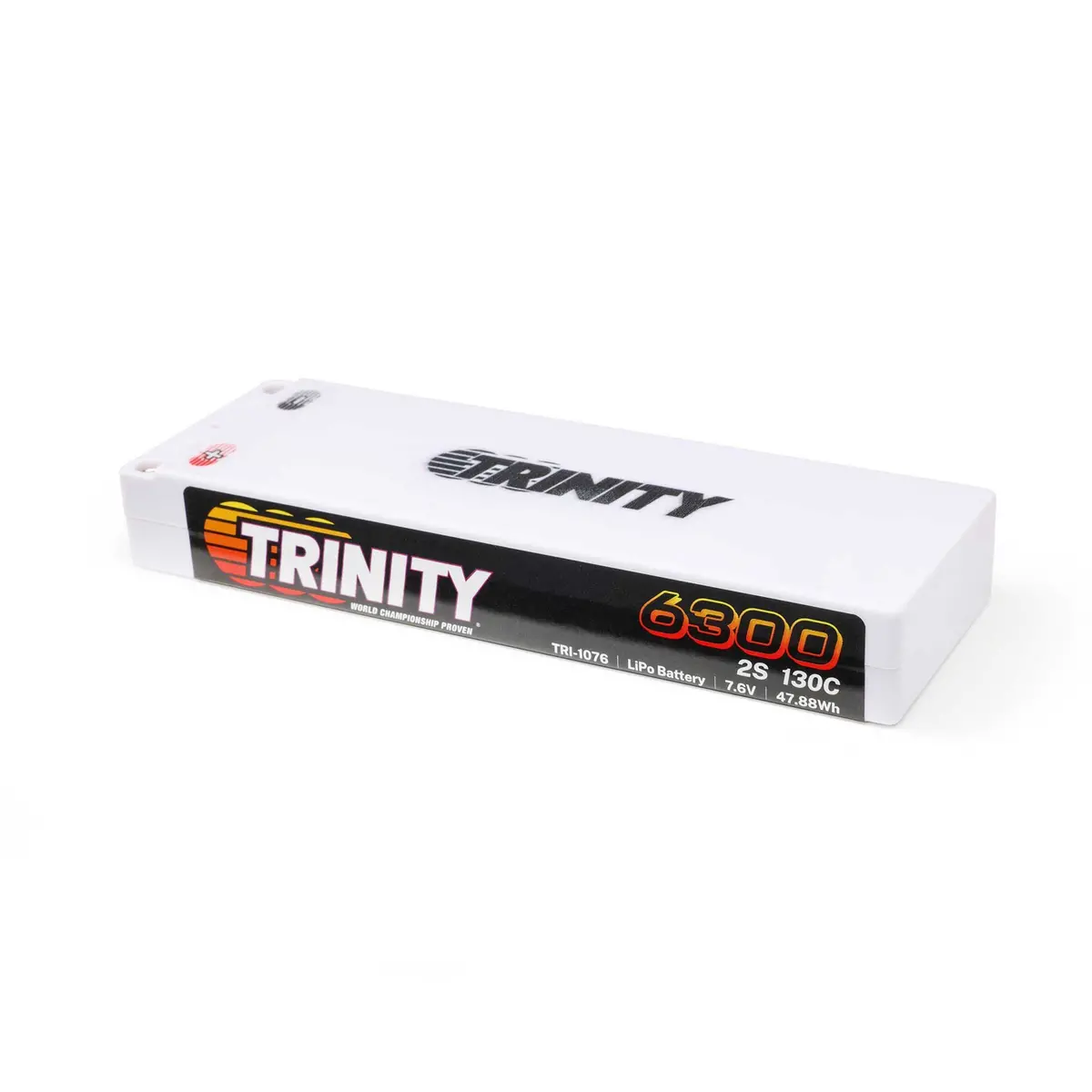 Team Trinity 7.6V 6300Mah 2S 130C Stick Lipo Battery: 5Mm Bullets Tri-1076 1