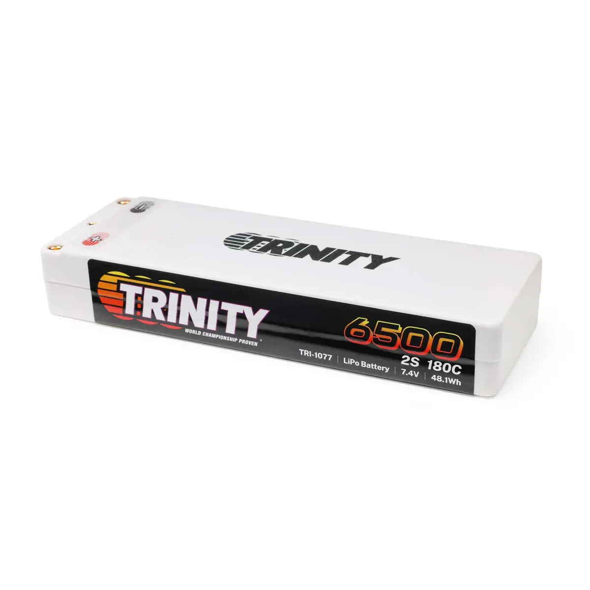 Team Trinity 7.4V 6500Mah 2S 180C Stick Lipo Battery: 5Mm Bullets Tri-1077 1