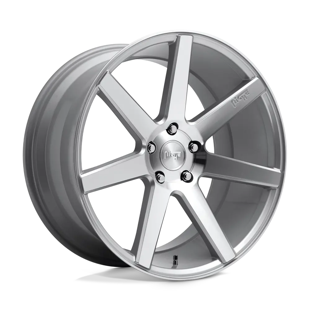 20x9 Gloss Silver Machined Aluminum Wheel – 35mm Offset, Single Piece
