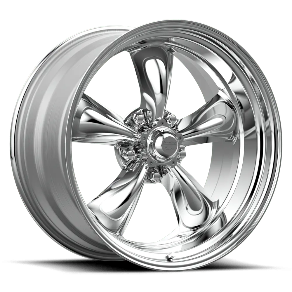 17x8 Inch American Racing Vintage Wheel – Polished Finish with 08mm Offset