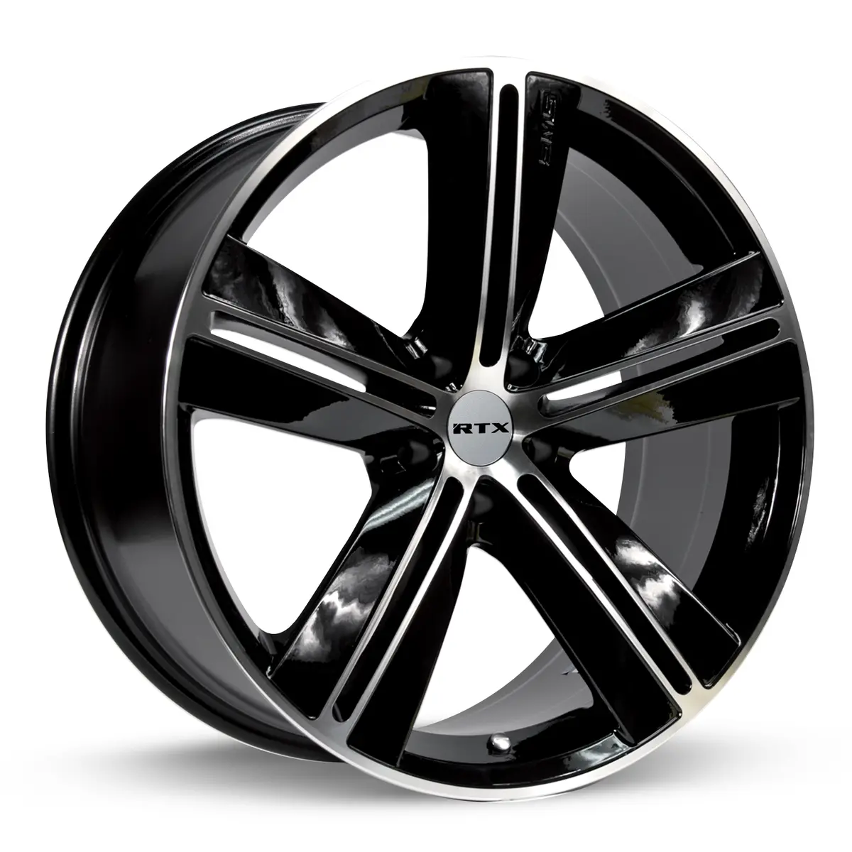 RTX SMS 18x7.5 Black Machined Alloy Wheel – 5x115 Bolt Pattern, 20mm Offset, 71.5mm Hub Bore for Chrysler 300
