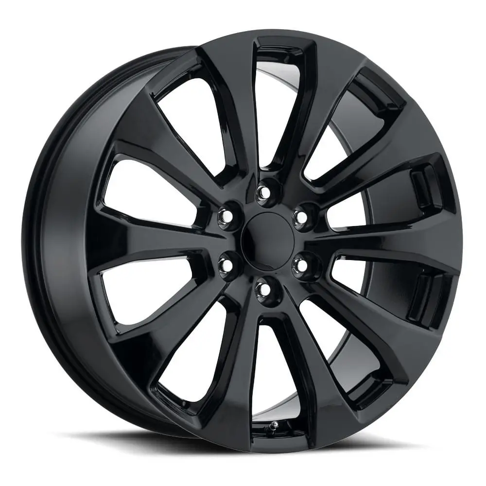 22X9 Gloss Black Silverado High Country Style Wheels (Fr92, 6X139.7, +28 Offset) 1