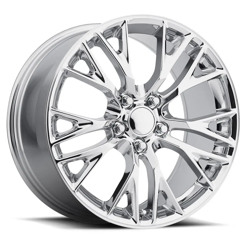 17X8.5 Corvette C7 Z06 Style Chrome Wheel Set 1988-2004(17X8.5 & 18X9.5) 1