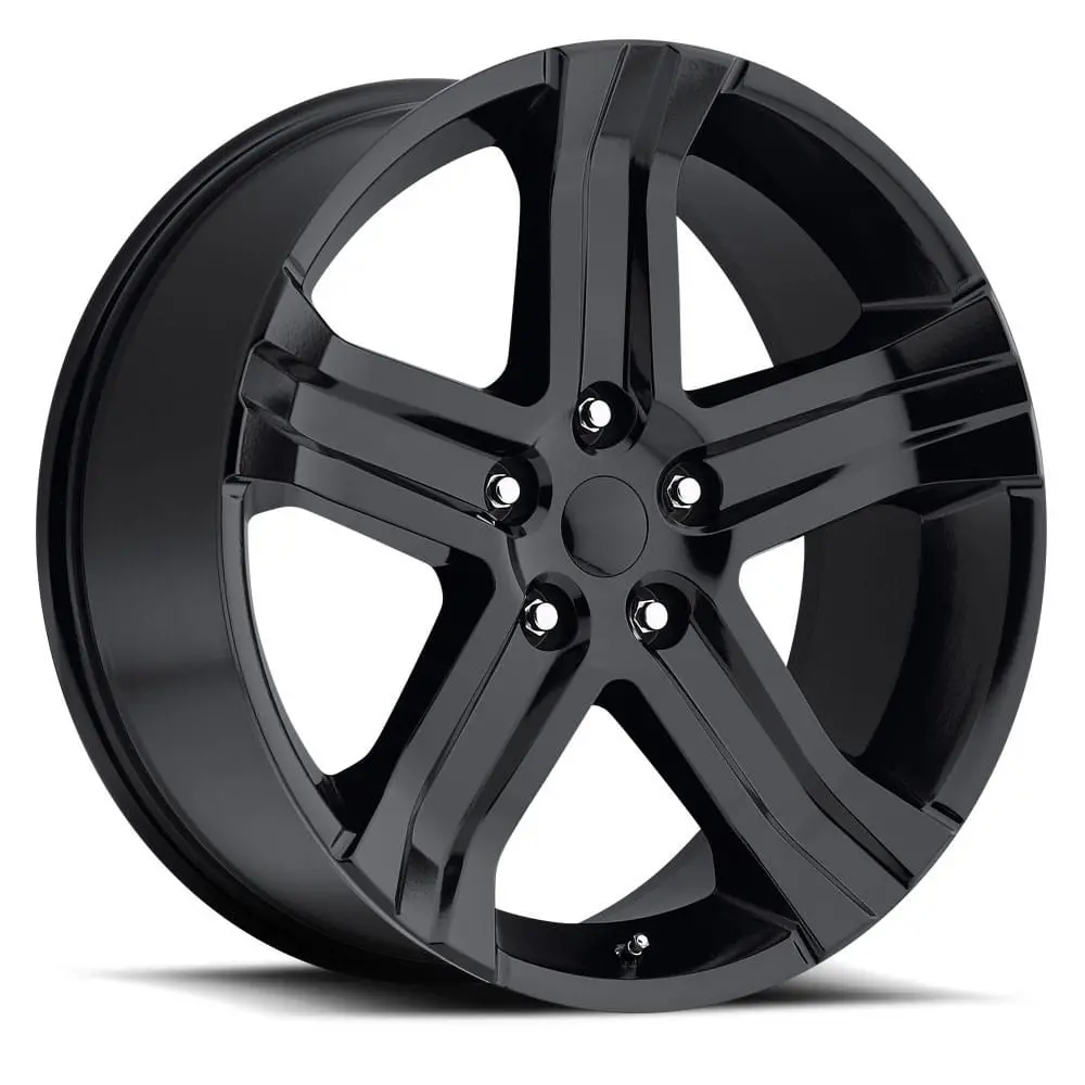 22X9 Gloss Black Ram Truck Style Wheels (Fr69, 5X139.7, +20 Offset) 1