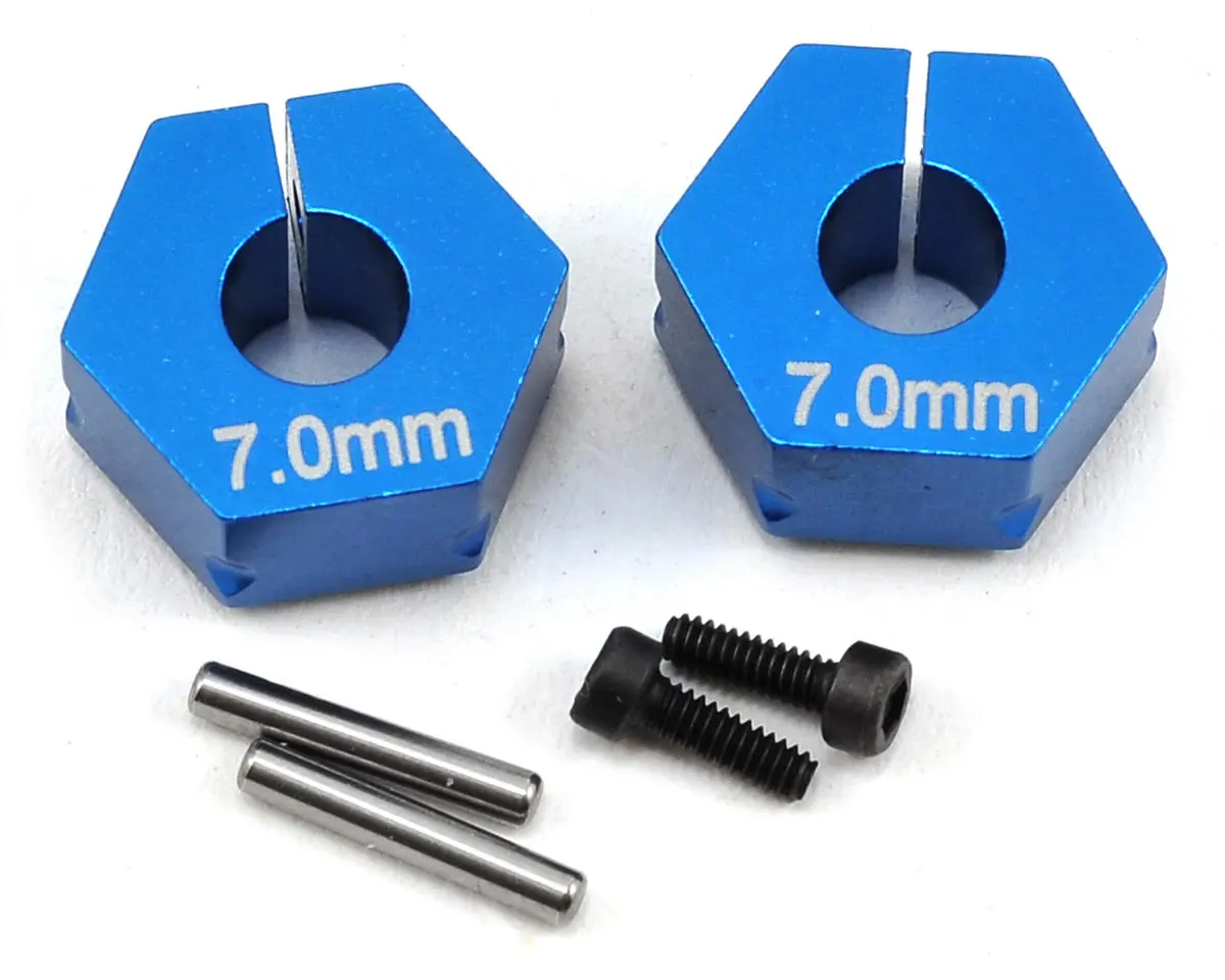 Team Associated 7.0Mm Factory Team Aluminum Clamping Wheel Hex (2) Asc91610 1