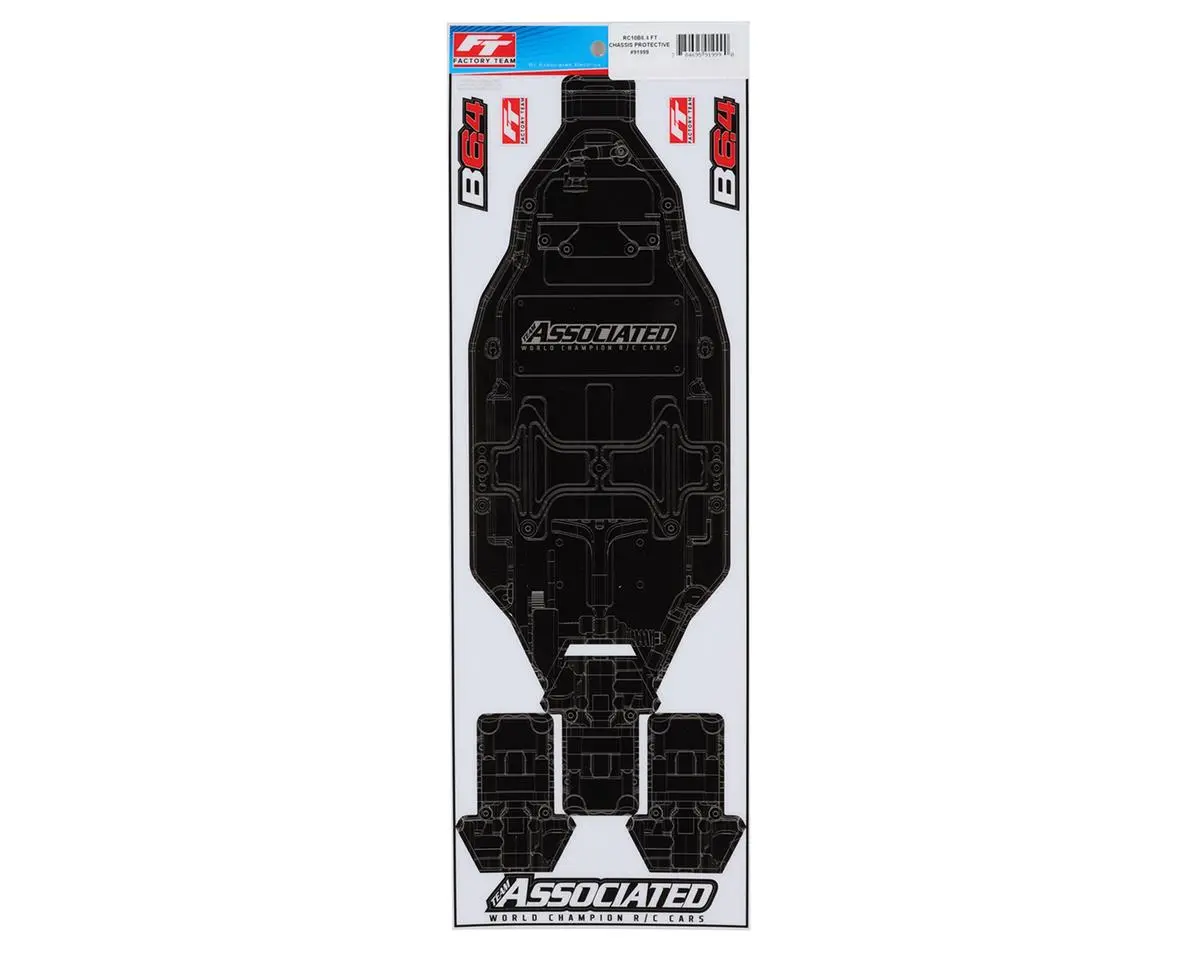 Team Associated Rc10b6.4 Factory Team Chassis Protective Sheet (+3Mm) 91999 1
