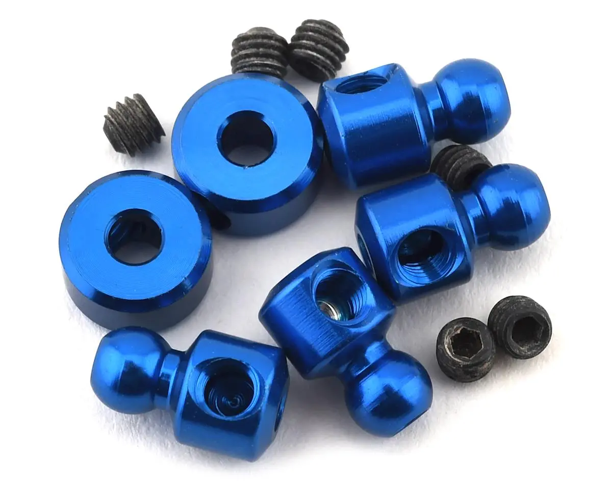 Team Associated Rc10b74 Anti-Roll Bar Hardware (Blue) 1