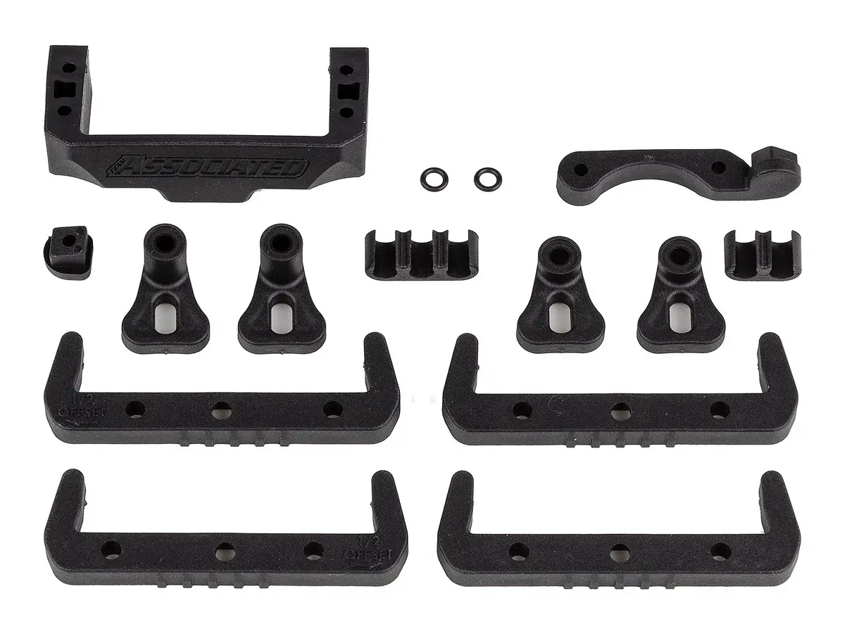 Team Associated Rc10b7 Battery, Fan & Servo Mounts Set 92418 1