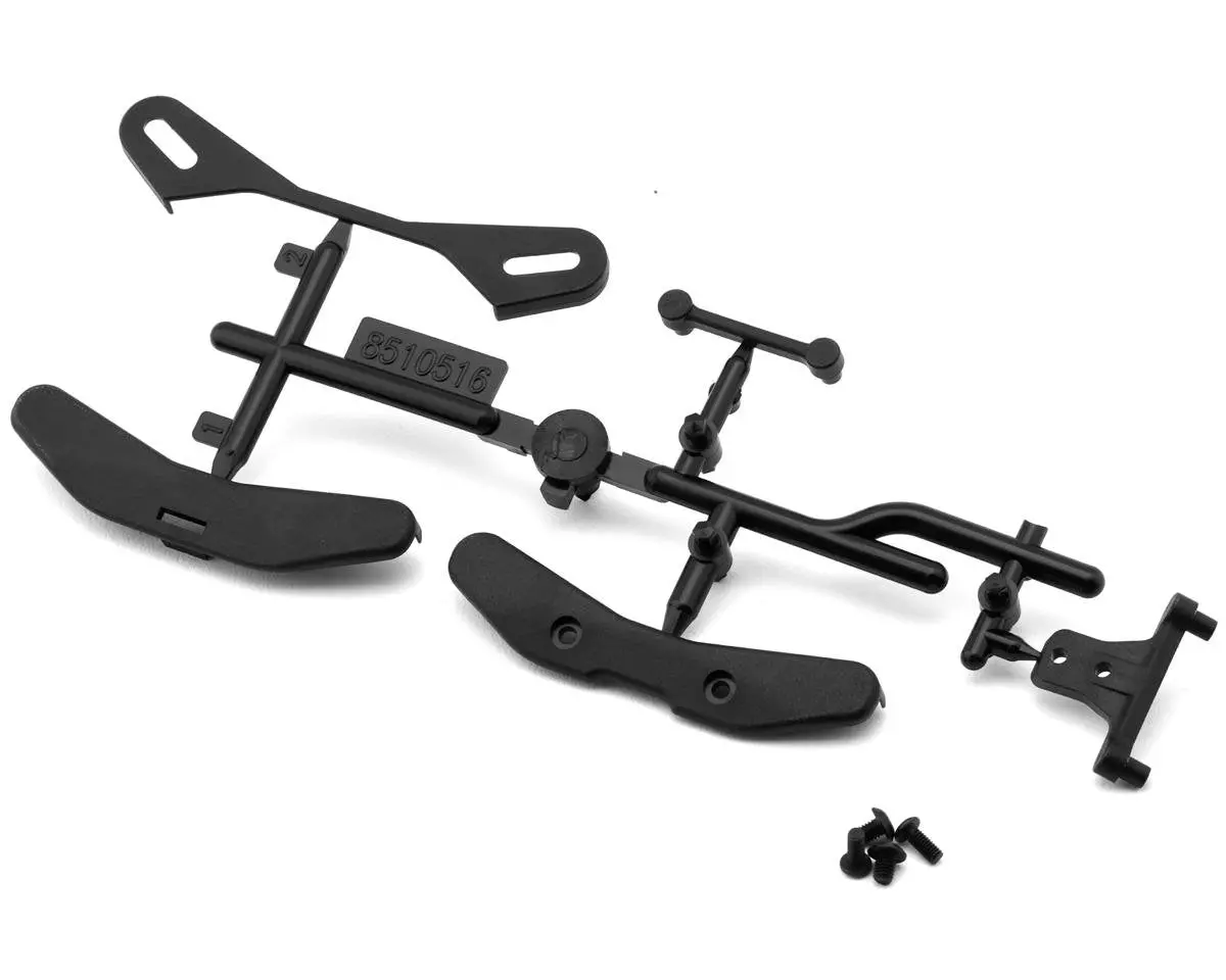 Team Associated Rc10b7 Shock Towers Covers & Upper Wing Mount 92487 1