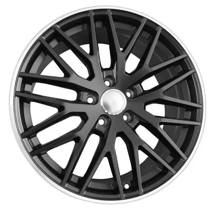 Replica For Audi 1087 Matt Black Polish Edge 19*8.5 1