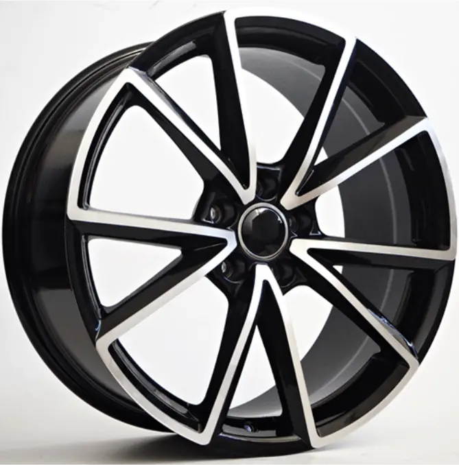Replica For Audi 115 Black Polish 19*8.5 1