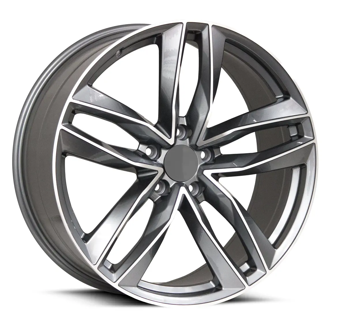 Replica For Audi 1196 Satin Grey Polish 17*7.5 1