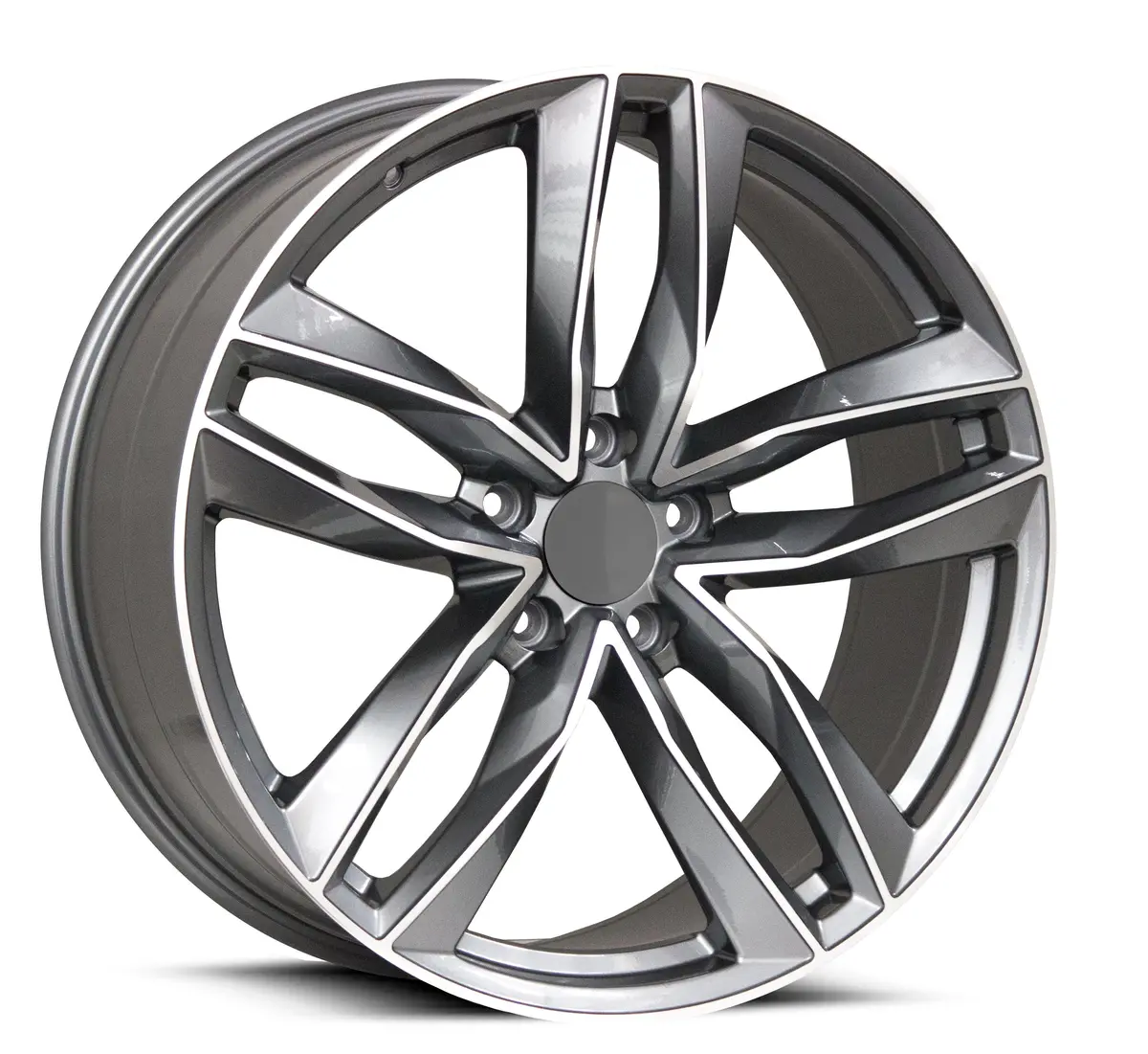 Replica For Audi 1196 Anthracite Polish 22*9.5 1