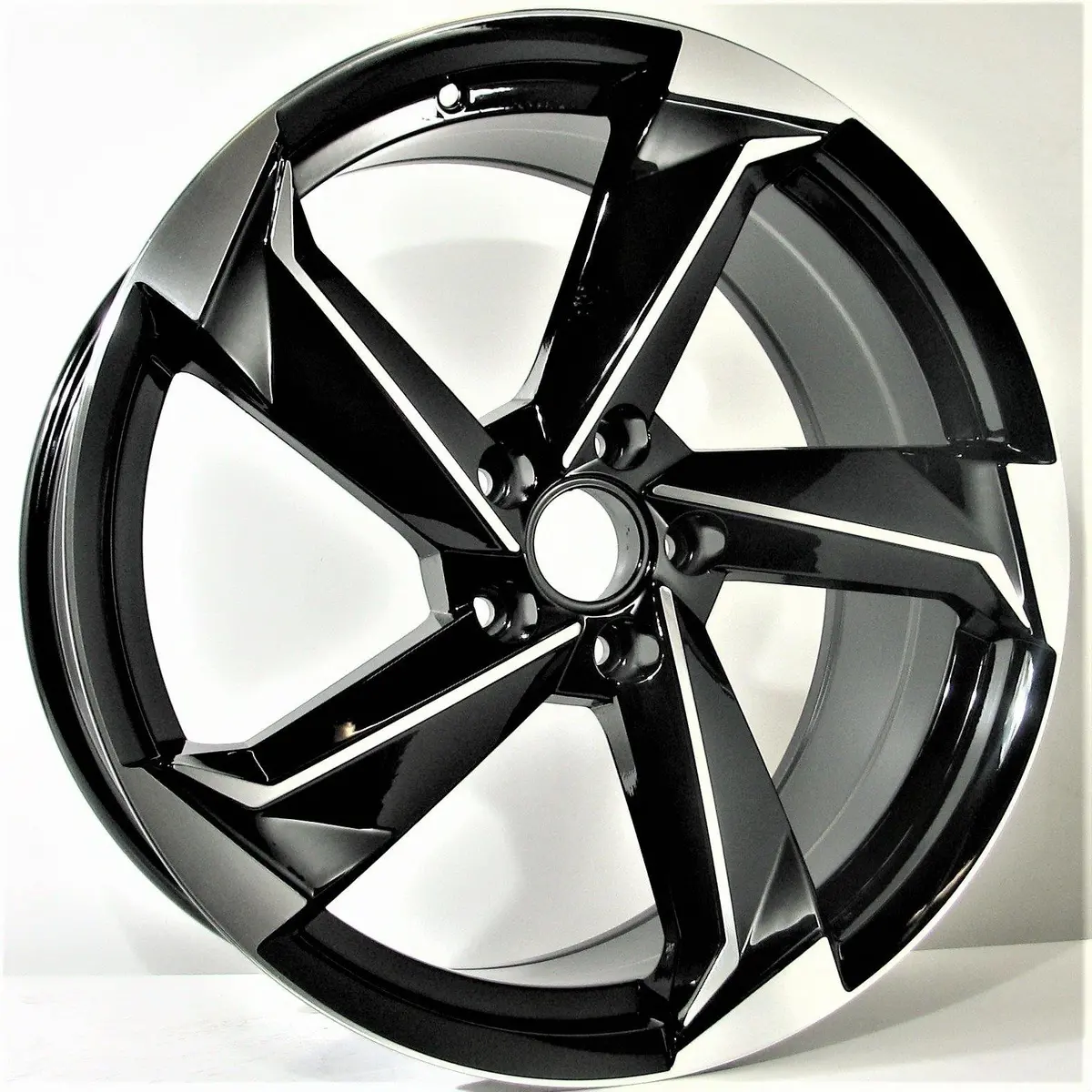 Replica For Audi 5185 Black Polish 18*8 1