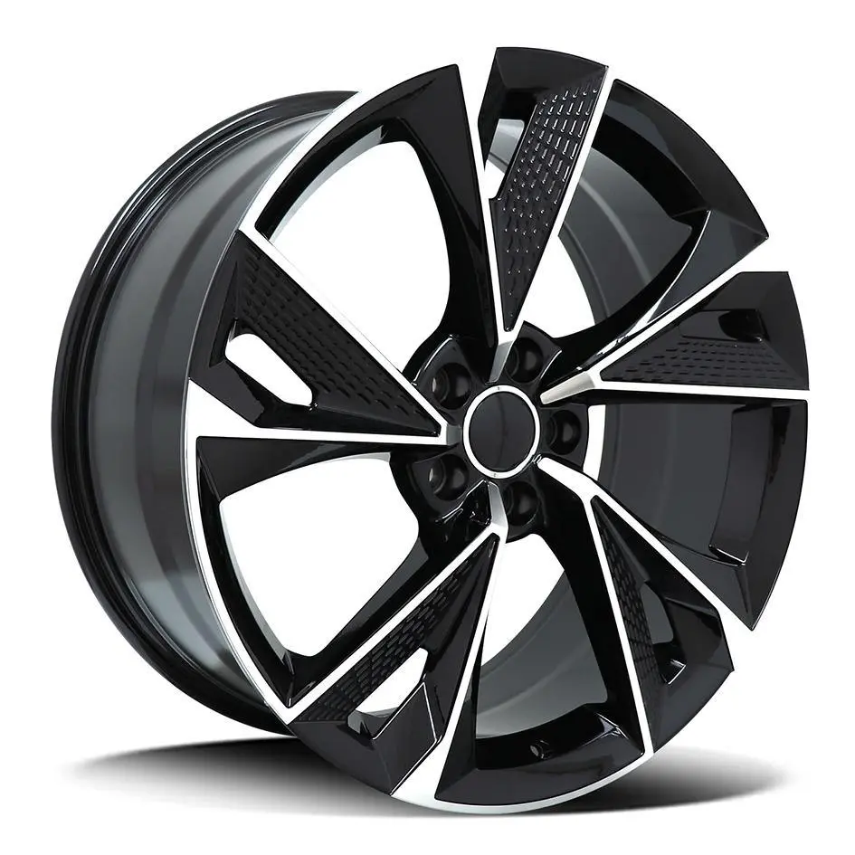 Replica For Audi 5671 Black Polish 19*8.5 1