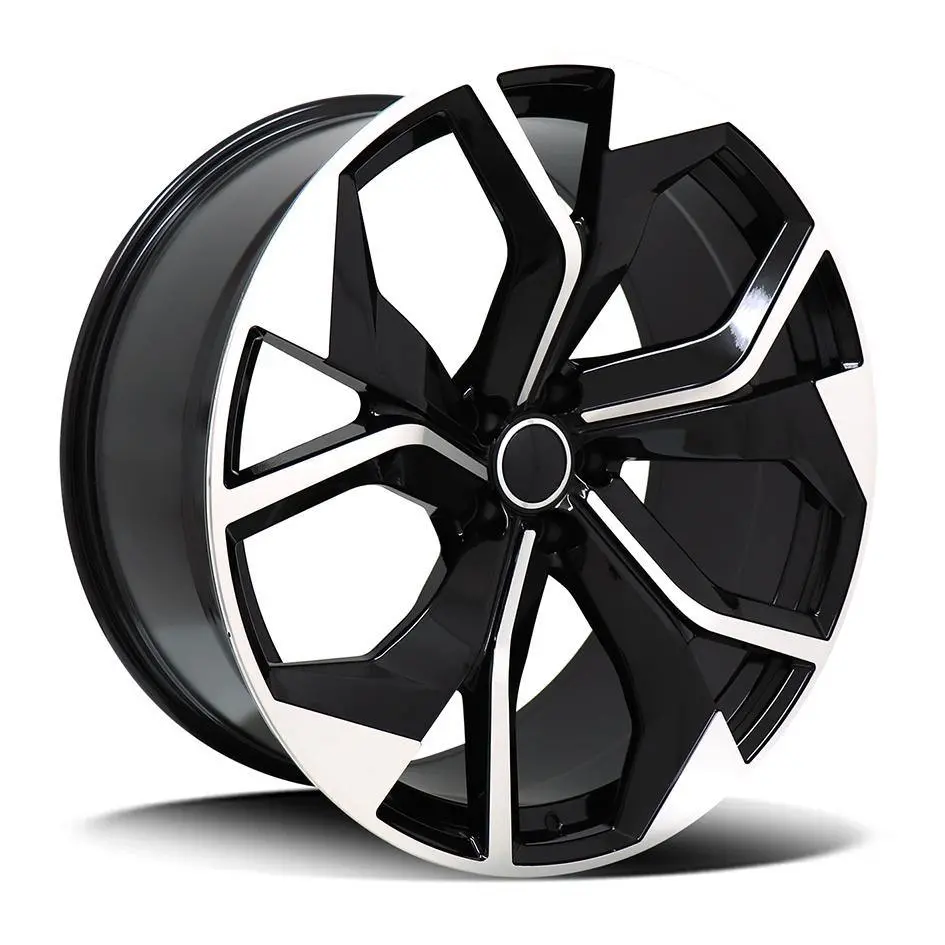 Replica For Audi 5673 Black Polish 19*8.5 1