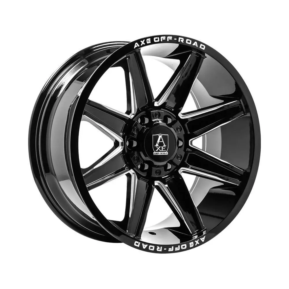 Axe Wheels At3 Gloss Black/Milled Edges 20*9,5 1