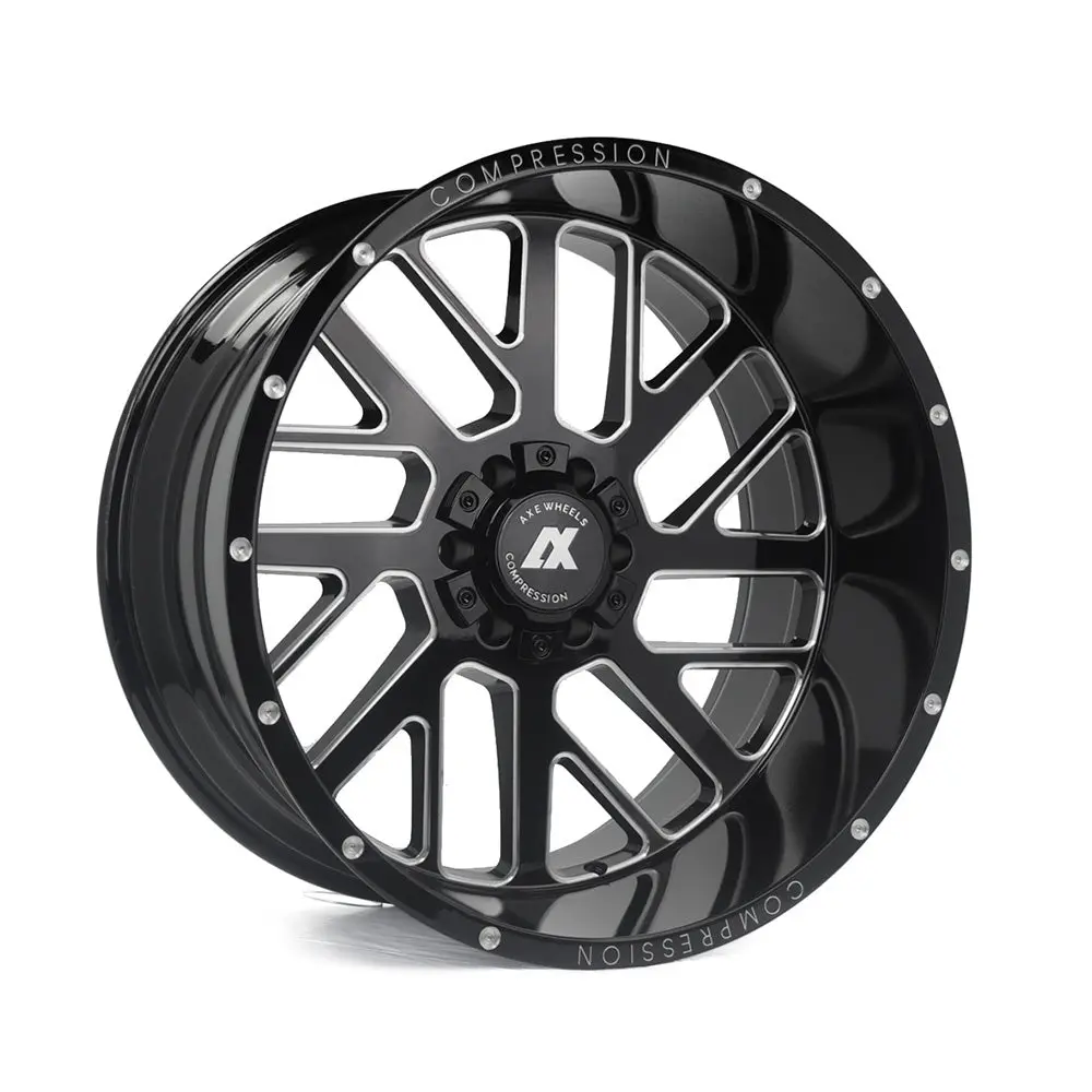 Axe Wheels Ax2.0 Gloss Black & Chamfer 20*10 4X4 1