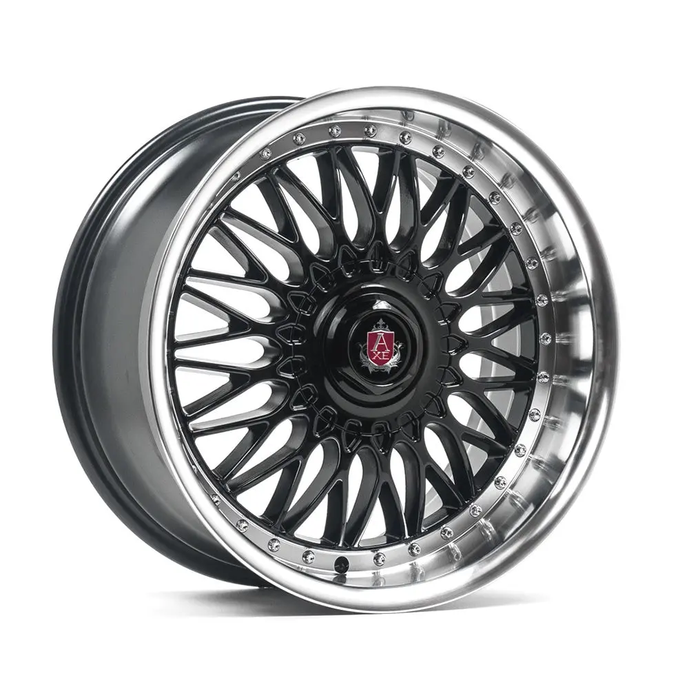 Axe Wheels Ex10 Black Polished Lip 18*8 1