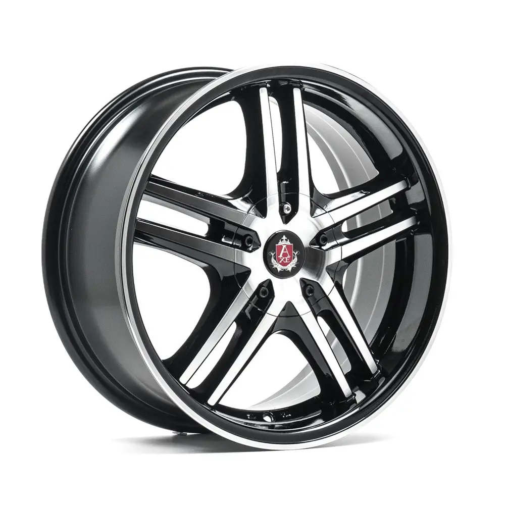 Axe Wheels Ex5 Black & Polished Lip 17*7,5 1