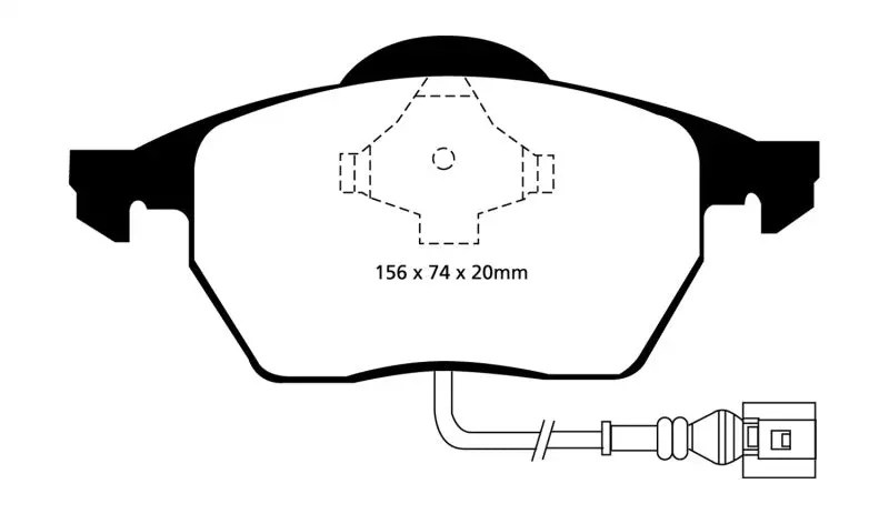 Ebc Redstuff Front Brake Pads – Compatible With 1999–2006 Audi Tt 1.8T 1