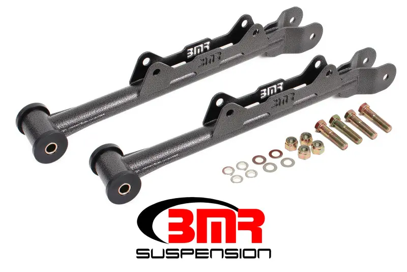 Bmr Non-Adjustable Rear Lower Control Arms For 2010–2015 Camaro – Chrome Moly W/ Delrin Bushings (Black Hammertone) 1