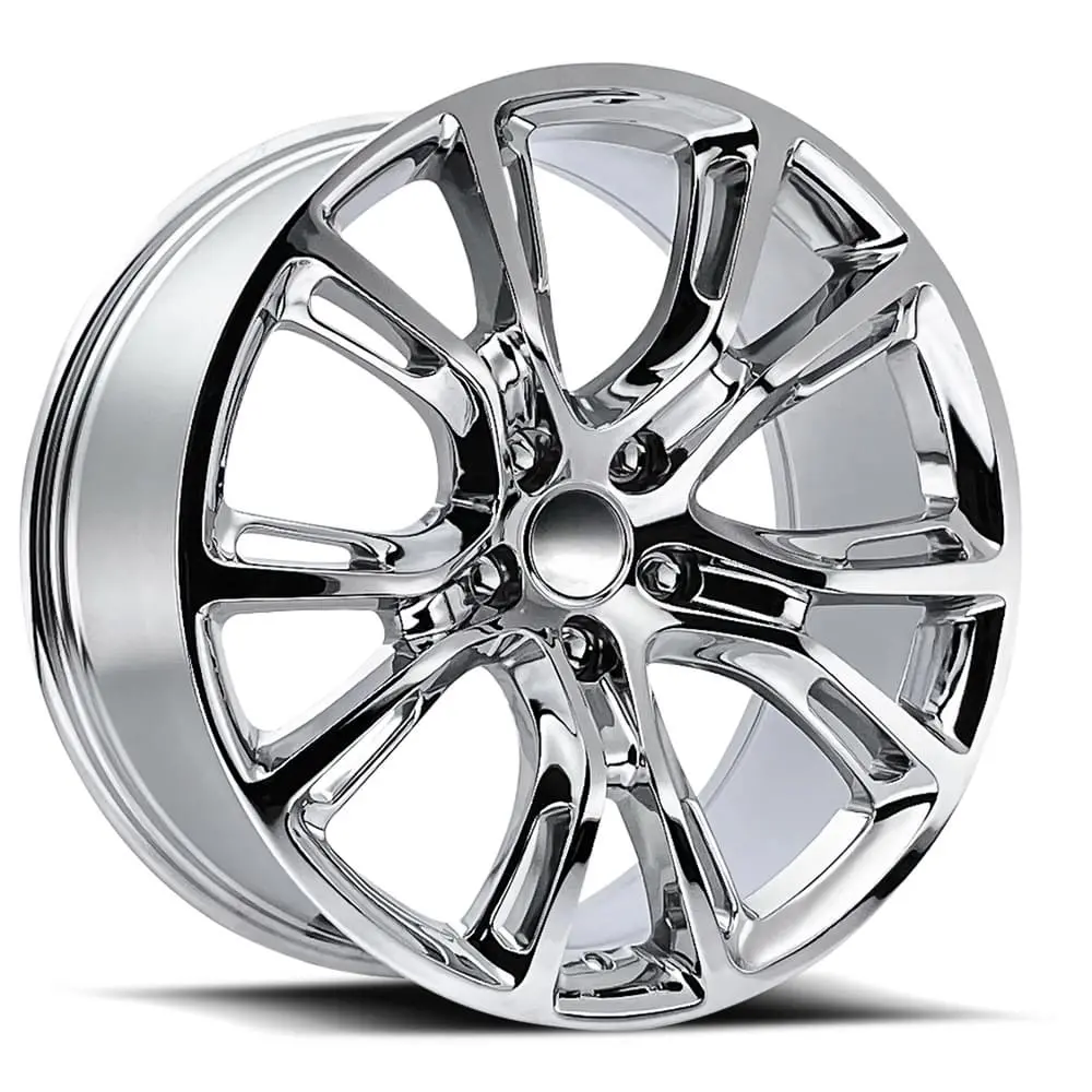 20X9 Chrome Jeep Spyder Monkey Style Wheels (Fr88, 5X127, +34.7 Offset) 1