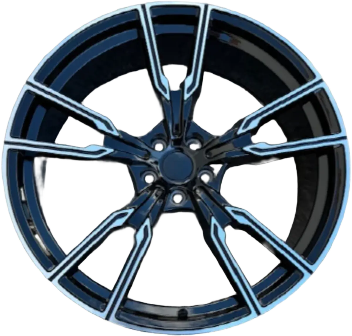 Replica For Bmw 112 Black Polish  22*9.5 1