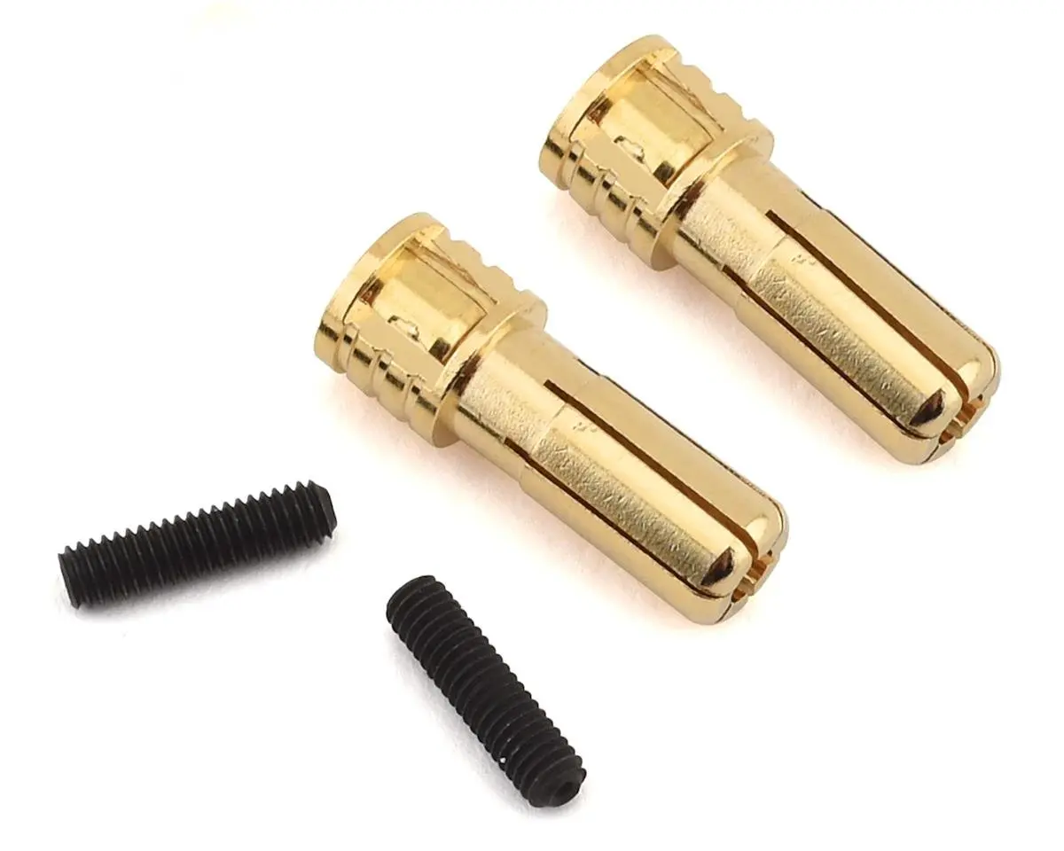 Team Brood Pure Energy 5Mm Screw Bullet Connector (2) Bro-Tbr-Pe5mmplugsmale 1