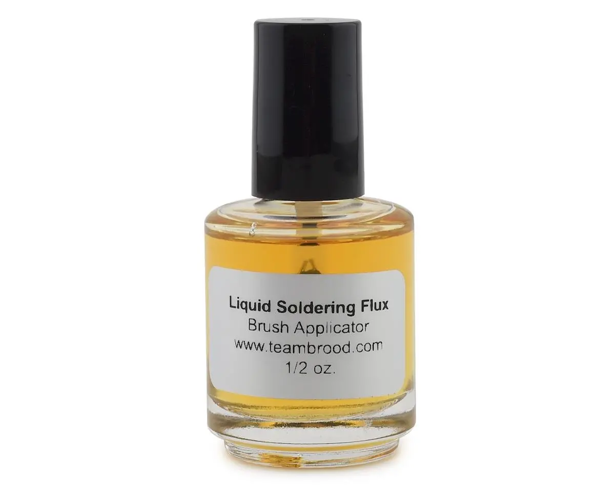 Team Brood Liquid Soldering Flux Brush Bottle (1/2Oz) Bro-Tbr-Solderingfluxlb 1