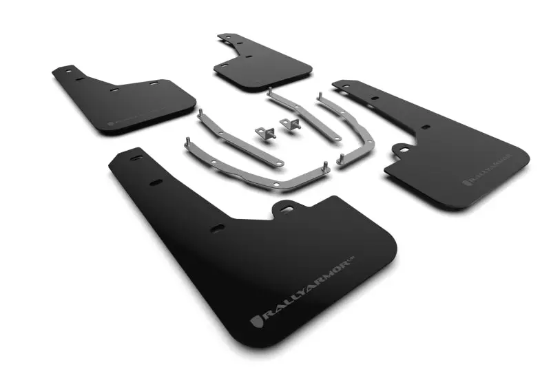 Rally Armor Ur Series Mud Flaps For 2022 Hyundai Tucson — Black With Grey Logo 1