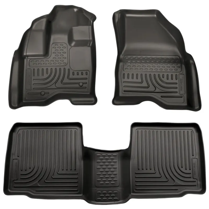 Husky Liners 11-12 Ford Explorer Weatherbeater Combo Black Floor Liners 1