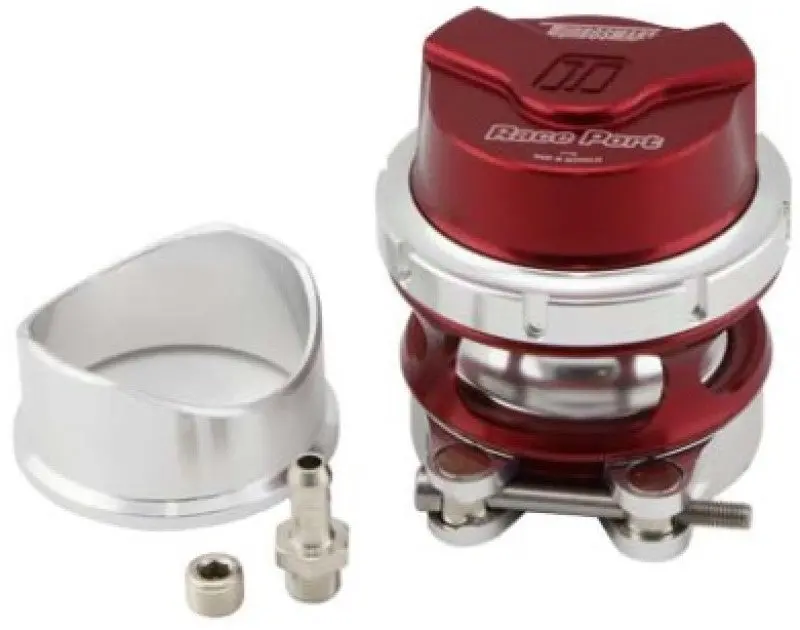 Turbosmart Gen-V Race Port Blow-Off Valve – Female Flange, Red Anodized, No-Weld Installation 1