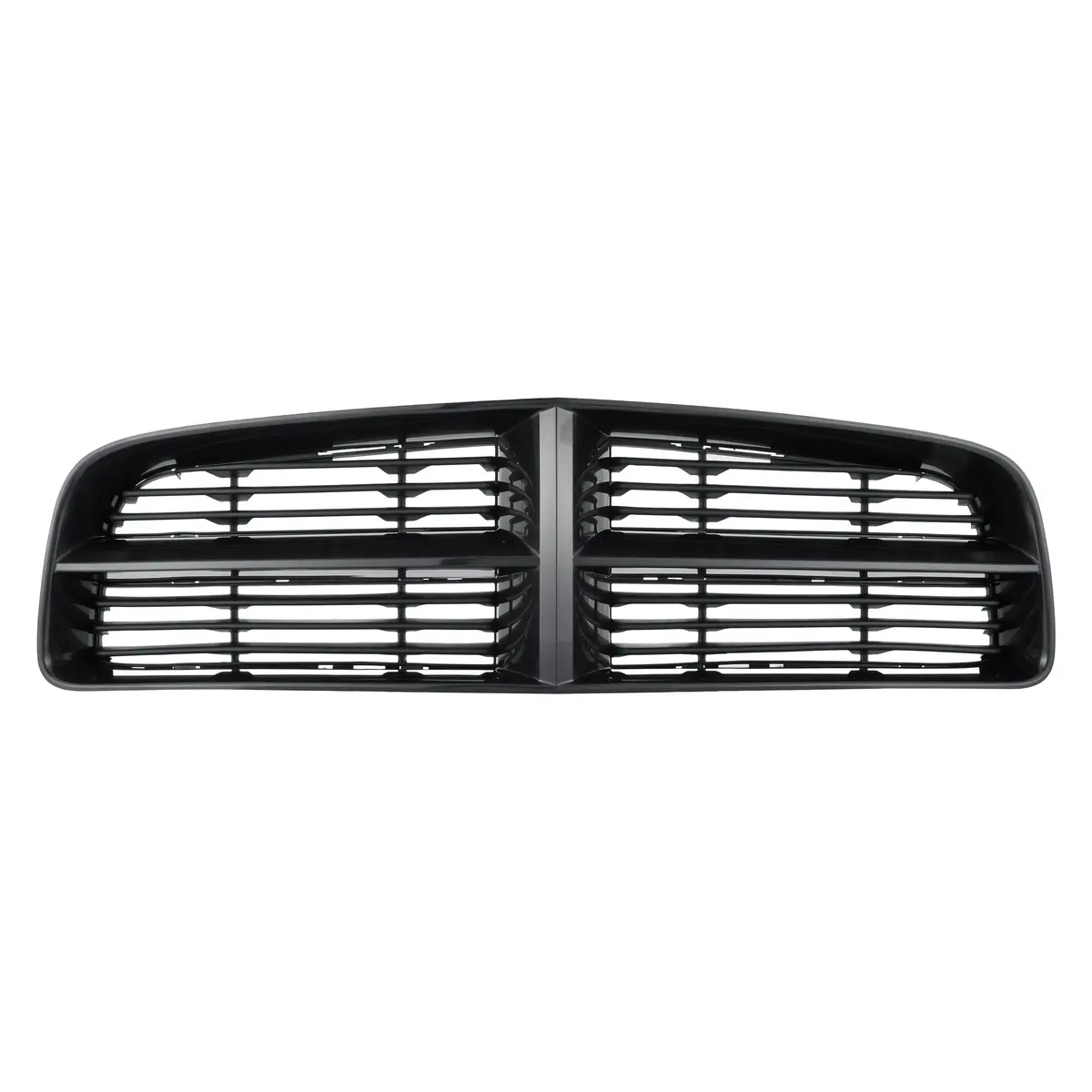 Matte-Black Louvered Front Grille — Srt‑8 Style | Oem Design Replacement Grille 1