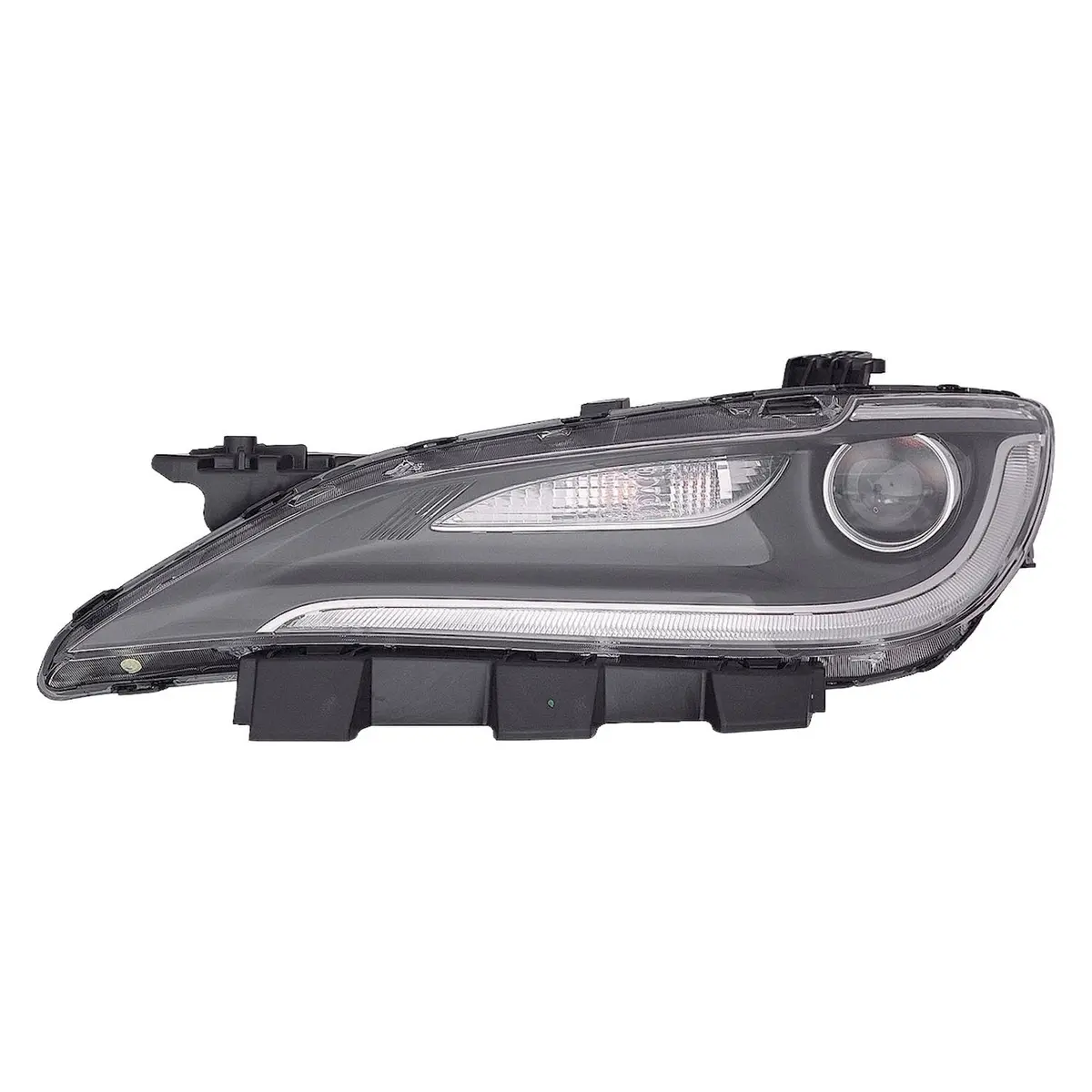 Driver Side Halogen Headlight Assembly With Led Daytime Running Lights | Oem Style Headlamp 1