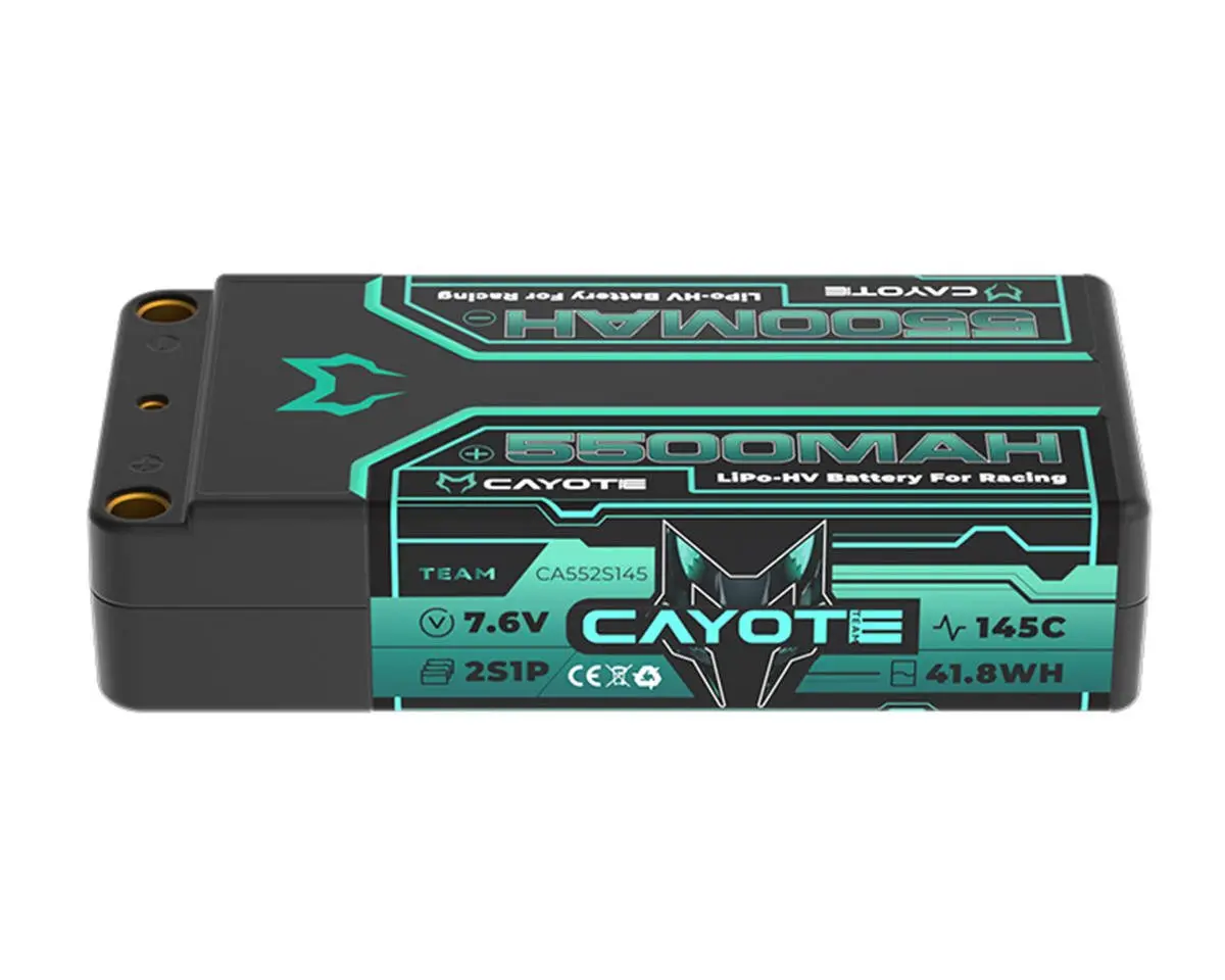 Cayote 2S 145C Lcg Shorty Lihv Battery (7.6V/5500Mah) Cye552s145 1