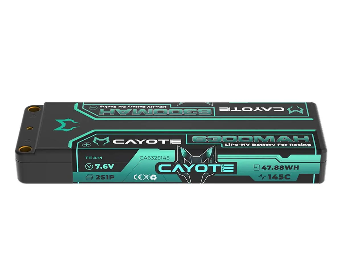 Cayote 2S 145C Lcg Stick Lihv Battery (7.6V/6300Mah) Cye632s145 1