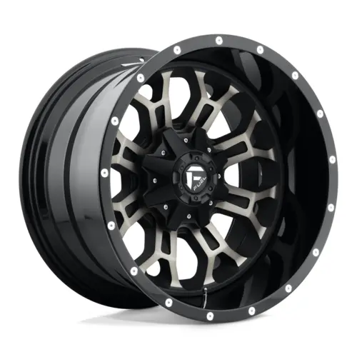 Fuel 1Pc D561 Crush Gloss Machined Double Dark Tint 20X10 4X4 1