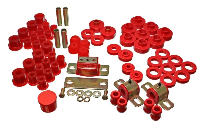 Energy Suspension Hyper-Flex Red Master Bushing Kit For 1976–1979 Jeep Cj/Cj7 1
