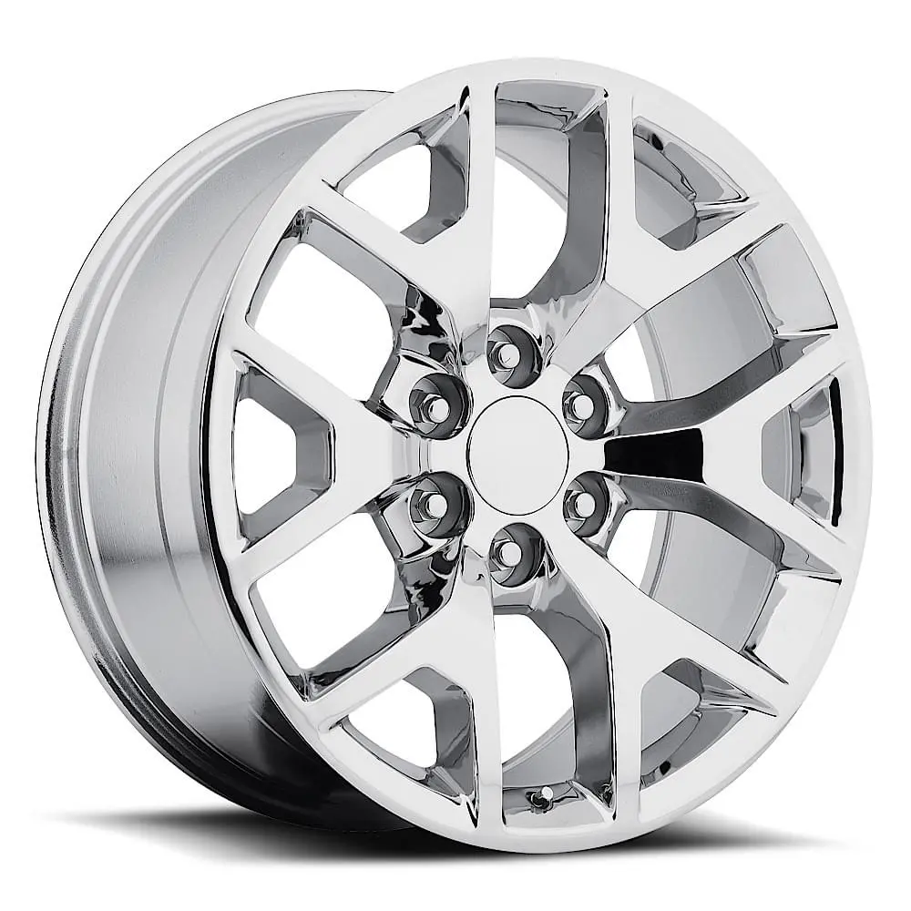 22X9 Chrome Gmc Sierra Style Wheels (Fr44, 6X139.7, +31 Offset) 1