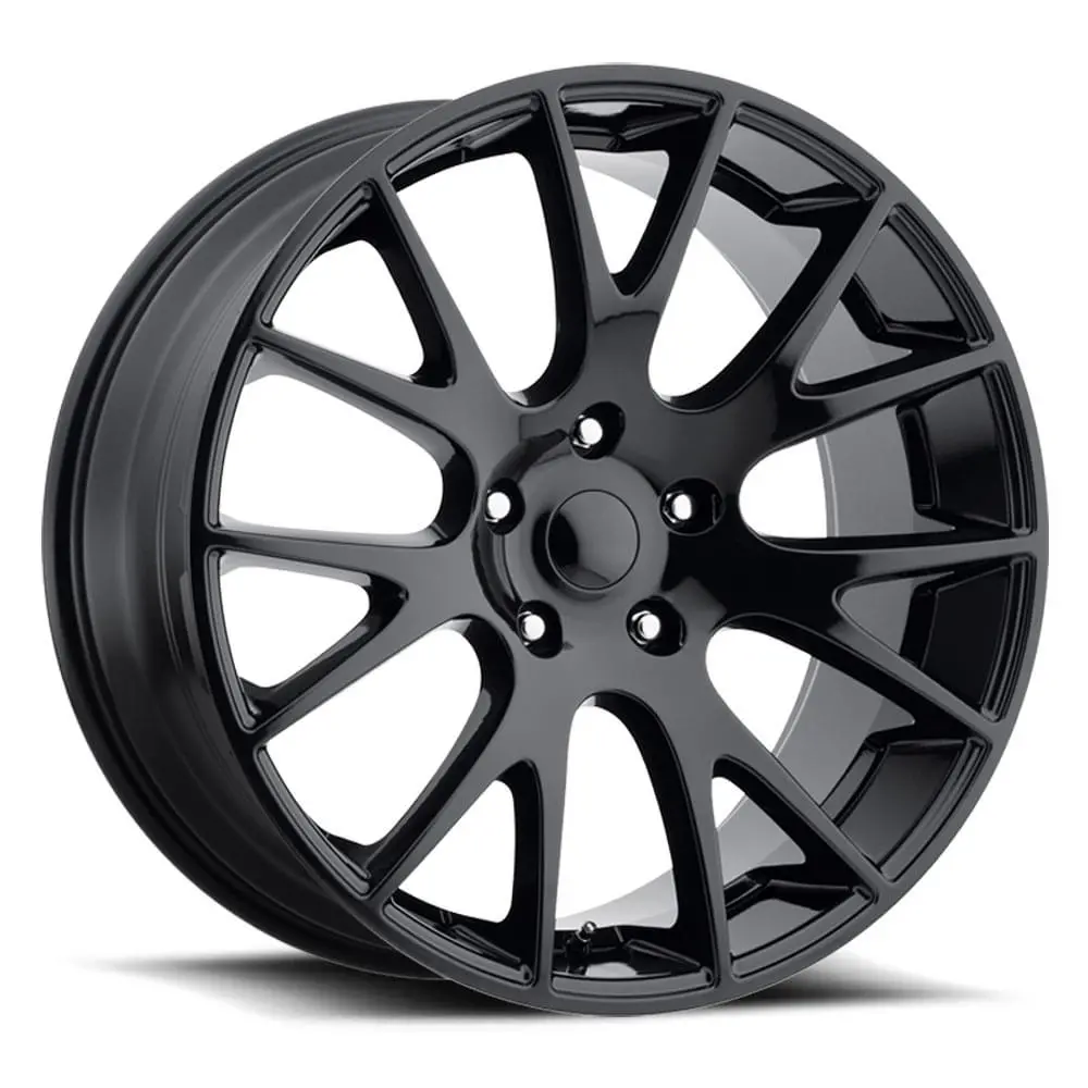 20X9 Gloss Black Hellcat Style Wheels For Ram Truck (Fr70, 5X139.7, +25 Offset) 1