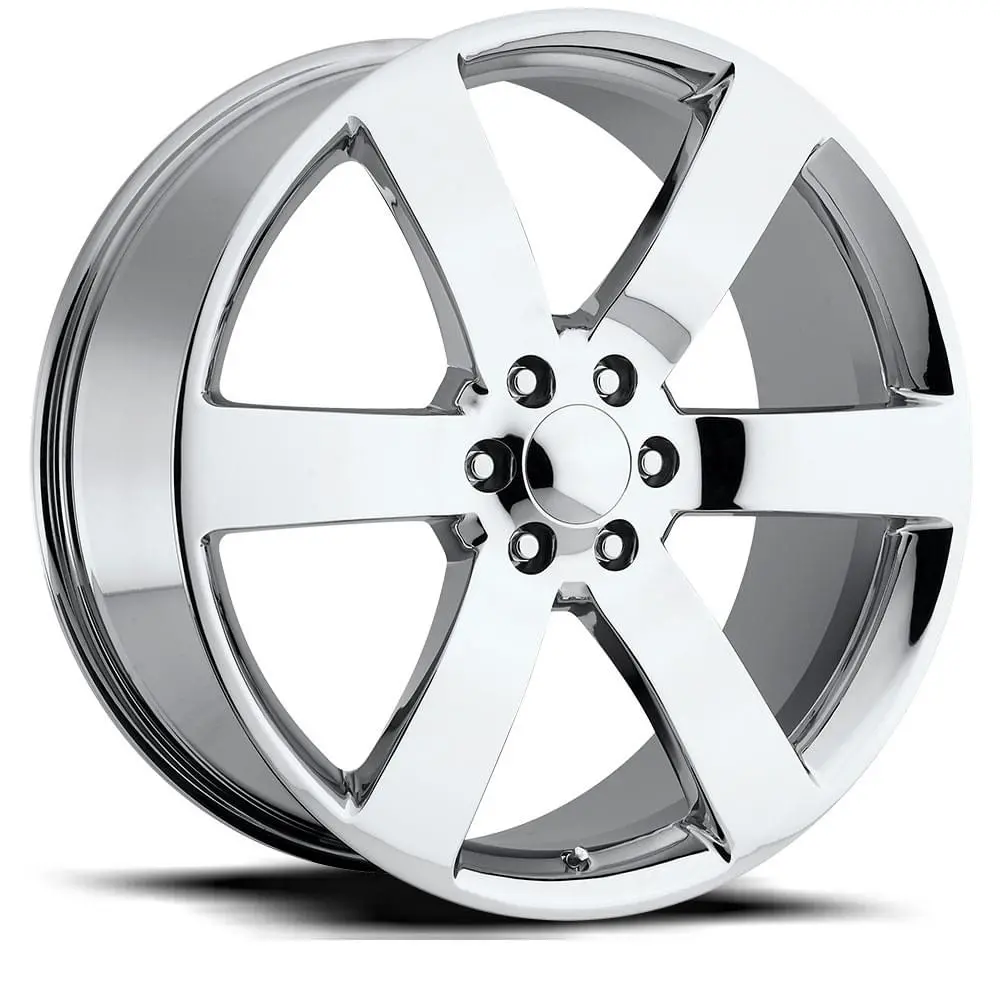 22X9 Chrome Trailblazer Ss Style Wheels (Fr32 Replica, 6X139.7, +22 Offset) 1