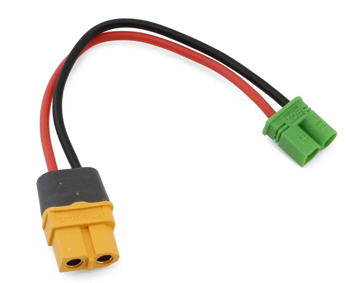 Ecopower Xt60 To Ec2 Charge Lead (Female Xt60 To Male Ec2) (4.5") (14Awg) Ecp-1530 1